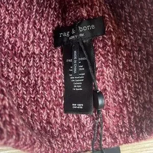 NWT Rag & Bone Heritage Wool Cashmere Burgundy Thick Ribbed Knit Beanie Hat rag & bone | Accessories | Nwt Rag Bone Heritage Wool  main image 3